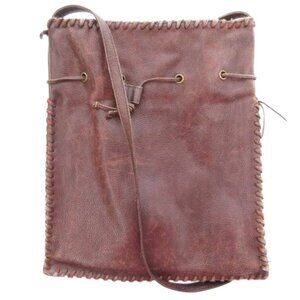 Saint Laurent Yves Vintage Drawstring Shoulder Bag Leather